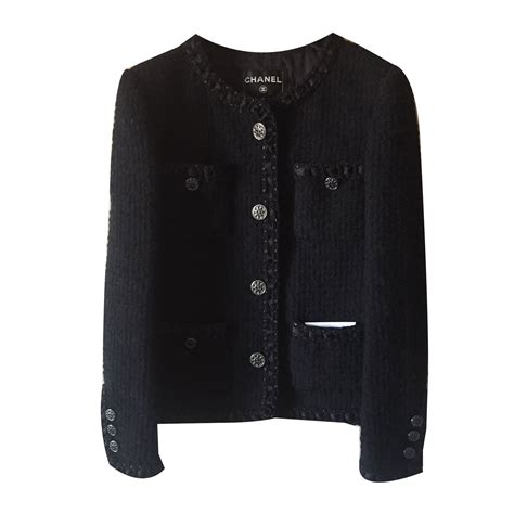 chanel little black jacket buy|black chanel style jacket.